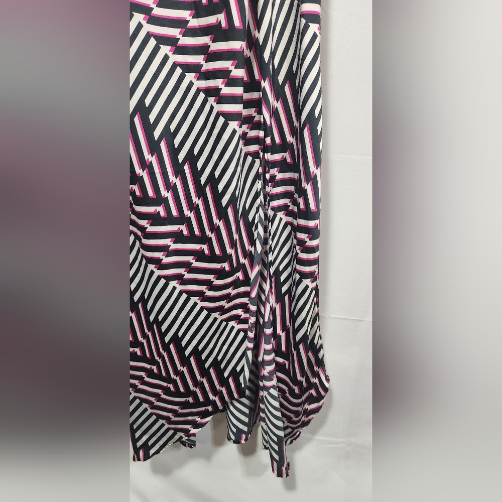 Express Monochrome Black/Pink Striped Dress-Size XL - Picture 7 of 11